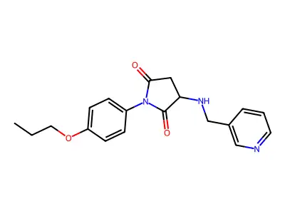 1-(4-Propoxyphenyl)-3-(pyridin-3-ylmethylamino)pyrrolidine-2,5-dione structure
