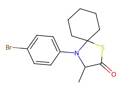 4-(4-Bromophenyl)-3-methyl-1-thia-4-azaspiro[4.5]decan-2-one structure