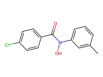 N-3-tolyl-4-chlorobenzohydroxamic acid structure