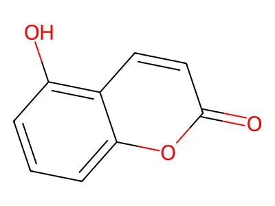 5-hydroxy-2H-chromen-2-one structure