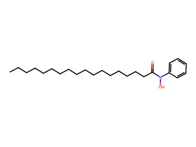 N-hydroxy-N-phenyloctadecanamide structure