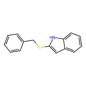 benzyl 1H-indol-2-yl sulfide structure