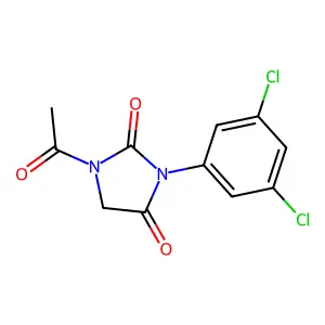 1-Acetyl-3-(3,5-dichlorophenyl)imidazolidine-2,4-dione structure