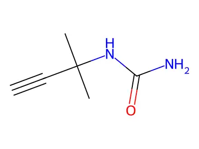 N-(1,1-dimethylprop-2-ynyl)urea structure