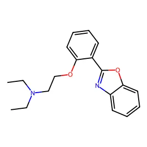 Benzoxazole, 2-(o-(2-diethylaminoethoxy)phenyl)- structure