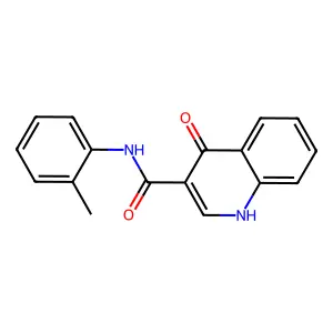 1,4-dihydro-N-(2-methylphenyl)-4-oxo-3-Quinolinecarboxamide structure