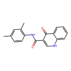 N-(2,4-dimethylphenyl)-1,4-dihydro-4-oxo-3-Quinolinecarboxamide structure