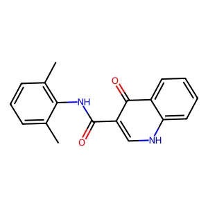 N-(2,6-dimethylphenyl)-4-oxo-1H-quinoline-3-carboxamide structure