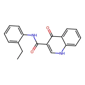 N-(2-ethylphenyl)-4-oxo-1H-quinoline-3-carboxamide structure