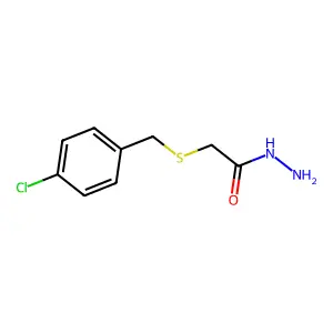 2-[(4-Chlorobenzyl)thio]acetohydrazide structure