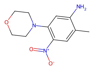 2-Methyl-5-(morpholin-4-yl)-4-nitroaniline structure