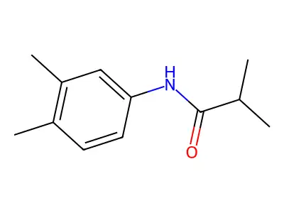 N-(3,4-dimethylphenyl)-2-methylpropanamide structure