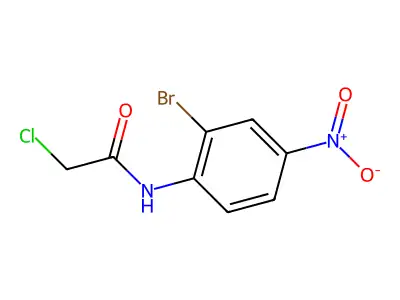N-(2-bromo-4-nitrophenyl)-2-chloroacetamide structure