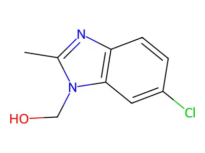 (6-Chloro-2-methylbenzimidazolyl)methan-1-ol structure