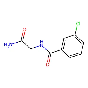 N-(2-氨基-2-氧代乙基)-3-氯苯甲酰胺 structure