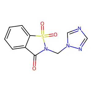 2-(1H-1,2,4-triazol-1-ylmethyl)-1H-1,2-benzisothiazole-1,1,3(2H)-trione structure