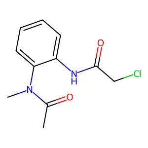 N-{2-[acetyl(methyl)amino]phenyl}-2-chloroacetamide structure