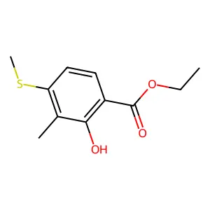 Ethyl 2-hydroxy-3-methyl-4-(methylsulfanyl)benzenecarboxylate structure