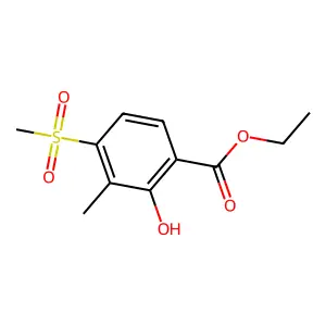 Ethyl 2-hydroxy-3-methyl-4-(methylsulfonyl)benzoate structure