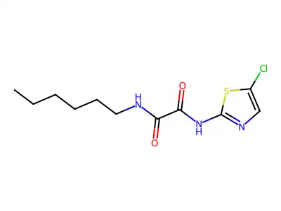 N1-(5-Chloro-2-thiazolyl)-N2-hexylethanediamide structure