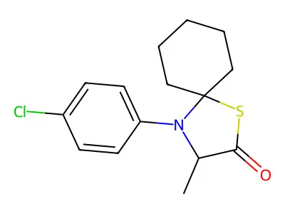 4-(4-Chlorophenyl)-3-methyl-1-thia-4-azaspiro[4.5]decan-2-one structure