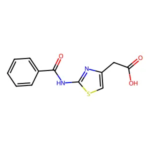 [2-(Benzoylamino)-1,3-thiazol-4-yl]acetic acid structure
