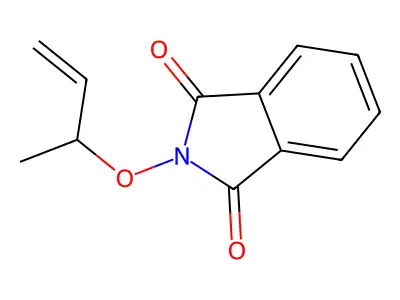 2-[(1-methyl-2-propenyl)oxy]-1H-isoindole-1,3(2H)-dione structure