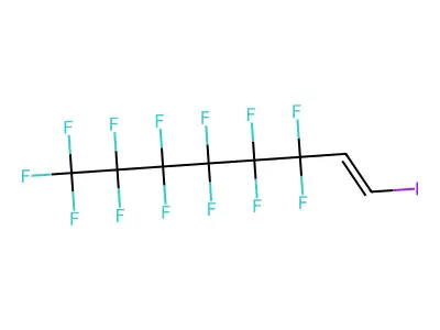 1H,2H-Perfluoro-1-iodooct-1-ene structure