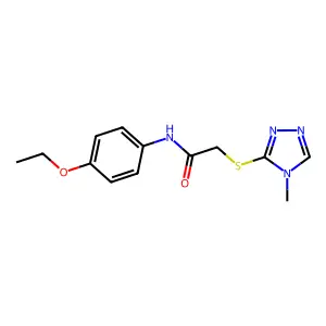N-(4-ethoxyphenyl)-2-[(4-methyl-4H-1,2,4-triazol-3-yl)sulfanyl]acetamide structure