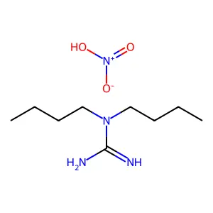 Guanidine, 1,1-dibutyl-, nitrate structure