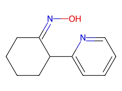 N-(2-pyridin-2-ylcyclohexylidene)hydroxylamine structure