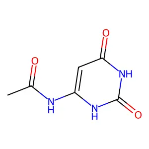 Uracil, 6-acetamido- structure