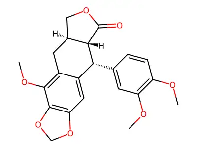 Desmethoxy-beta-peltatin A methyl ether structure