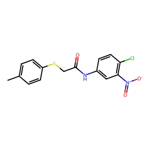N-(4-chloro-3-nitrophenyl)-2-[(4-methylphenyl)sulfanyl]acetamide structure