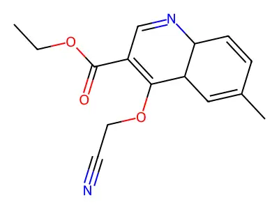 Ethyl 4-(cyanomethoxy)-6-methyl-4a,8a-dihydroquinoline-3-carboxylate structure