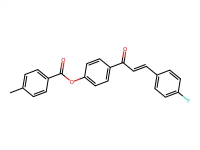4-[3-(4-Fluorophenyl)acryloyl]phenyl 4-methylbenzenecarboxylate structure