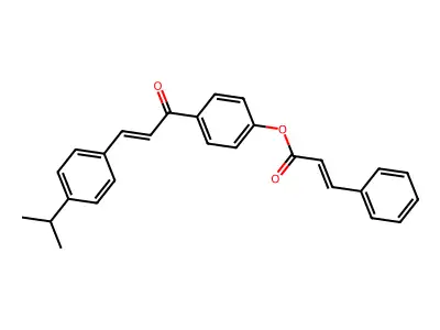 4-[3-(4-Isopropylphenyl)acryloyl]phenyl 3-phenylacrylate structure