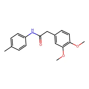 2-(3,4-dimethoxyphenyl)-N-(4-methylphenyl)acetamide structure