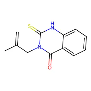 2-Mercapto-3-(2-methyl-allyl)-3H-quinazolin-4-one structure