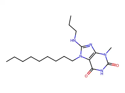 3-Methyl-7-nonyl-8-(propylamino)purine-2,6-dione structure