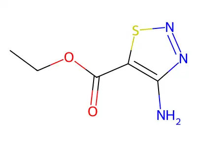Ethyl 4-amino-1,2,3-thiadiazole-5-carboxylate structure