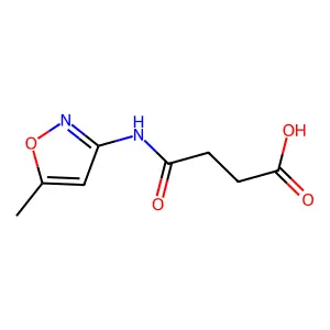 4-[(5-Methylisoxazol-3-yl)amino]-4-oxobutanoic acid structure