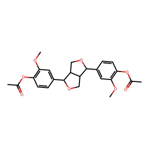 Pinoresinol diacetate structure