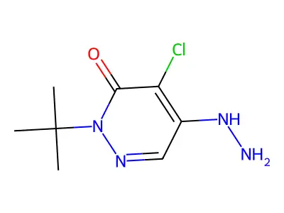 2-(tert-butyl)-4-chloro-5-hydrazino-3(2H)-pyridazinone structure