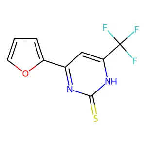 4-(Trifluoromethyl)-6-(furan-2-yl)pyrimidine-2-thiol structure