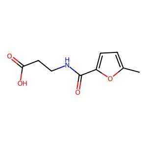 3-[(5-Methyl-furan-2-carbonyl)-amino]-propionic acid structure