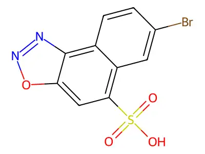 7-Bromonaphtho[1,2-d][1,2,3]oxadiazole-5-sulfonic acid structure