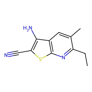 3-Amino-6-ethyl-5-methylthieno[2,3-b]pyridine-2-carbonitrile structure
