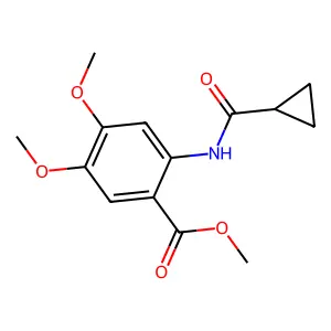 Methyl 2-[(cyclopropylcarbonyl)amino]-4,5-dimethoxybenzoate structure