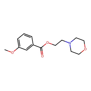 2-Morpholin-4-ylethyl 3-methoxybenzoate structure